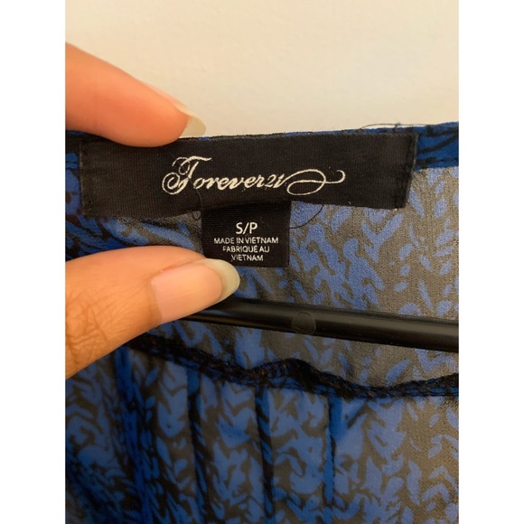 Blue see through top - Picture 3 of 3